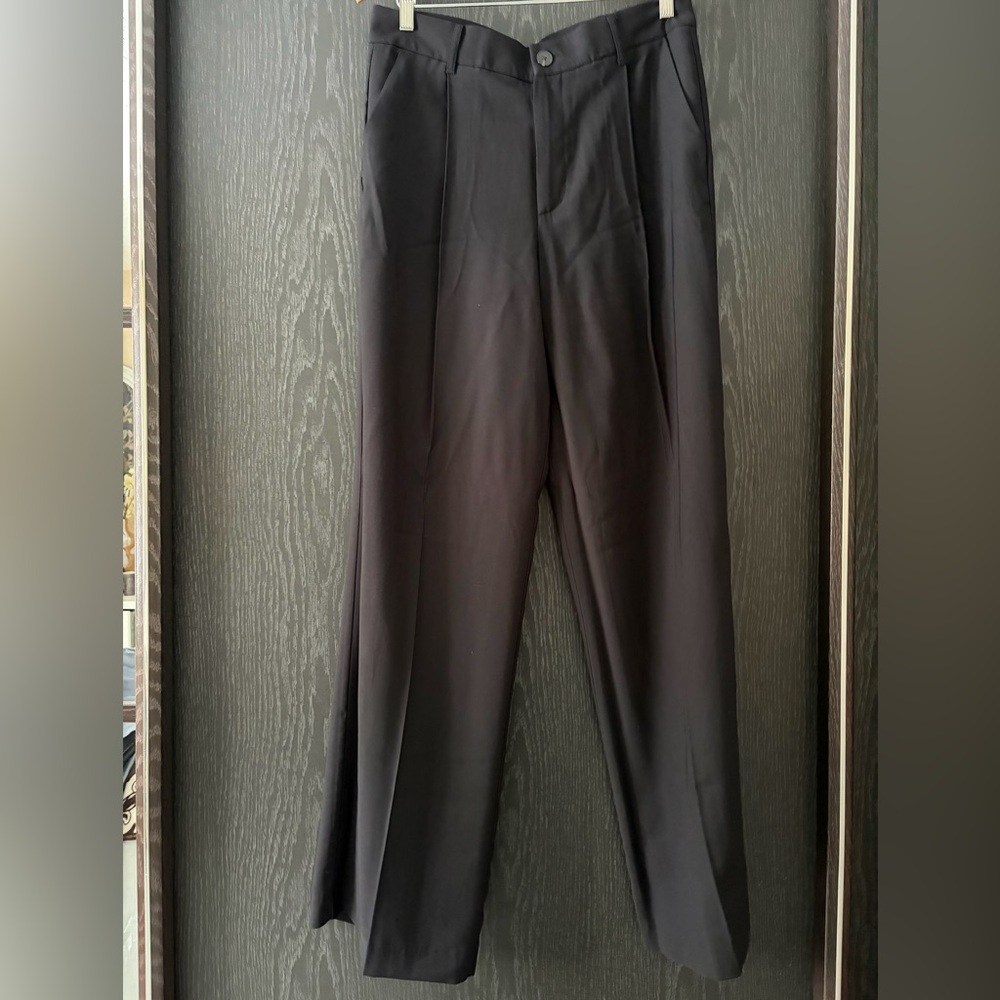 Zara Black Full Length High-Waist Women's Trousers